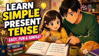 Learn Simple Present Tense Easily|English Conversation Practice for Beginners|Speak English Fluently