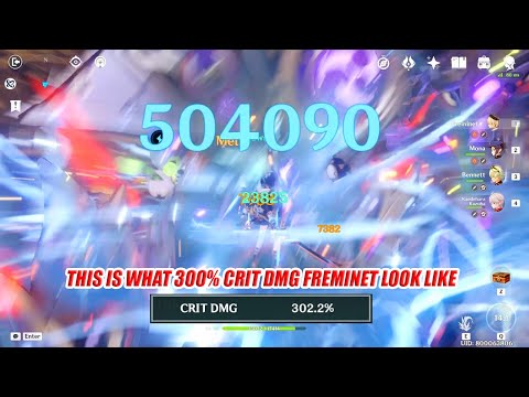 This is What 300% Crit DMG Freminet Look Like - Melt Combo Nuke Showcase Guide