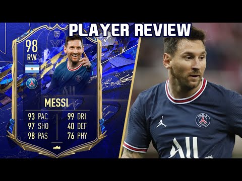 LA PULGA! 🇦🇷 98 TOTY MESSI PLAYER REVIEW! FIFA 22 ULTIMATE TEAM