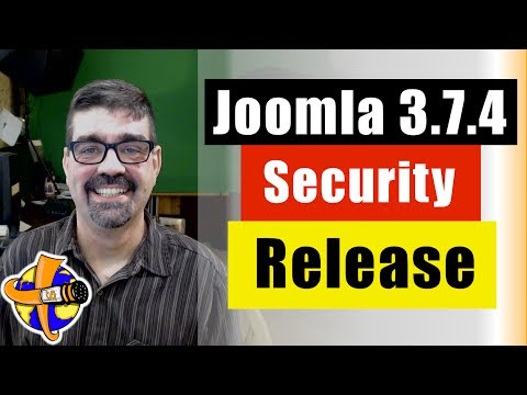 Live Bulletin - Joomla! 3.7.4 Security and Bug Fix released - Plus a how to update Joomla Tutorial.