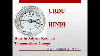 How to set zero on temperature gauge