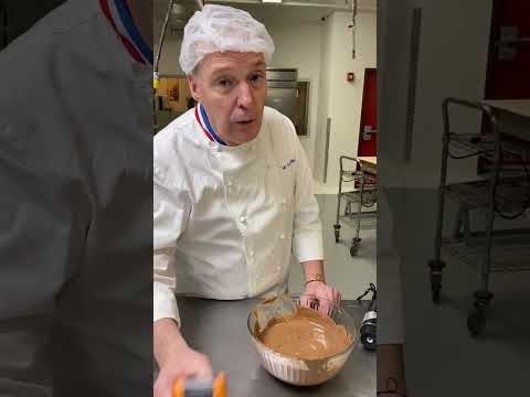 Jacques Torres taught us to properly temper chocolate. #chocolate #howitsmade #chocolatier