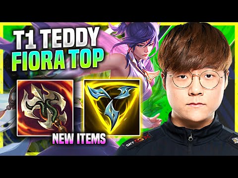 TEDDY PICKS FIORA WITH NEW ITEM TRINITY FORCE! - T1 Teddy Plays Fiora Top vs Camille! | PreSeason 11