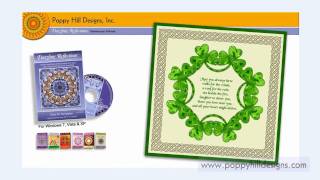 Kaleidoscope Clover and Celtic Border