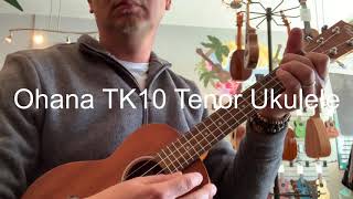Video thumbnail for Ohana TK10 Tenor Ukulele Demo at Aloha City Ukes by Aloha City Ukes
