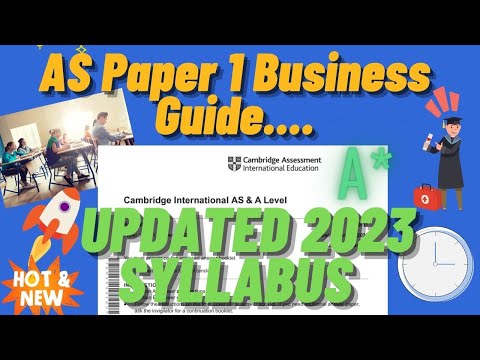AS Business Paper 1 Survival Guide Updated Summer 2023 [CAIE]