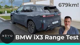 BMW iX3 Real World Range test - 8.5 hrs Driving, 679km Trip!
