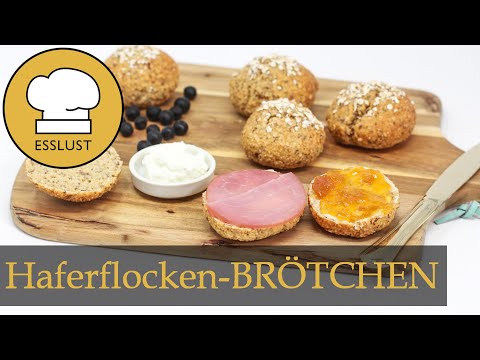 Schnelle HAFERFLOCKEN-BRÖTCHEN ohne Mehl