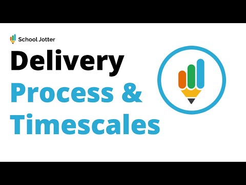 School Jotter Delivery Process & Timescales