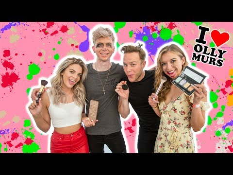 OLLY MURS & LOUISA JOHNSON | Blindfolded Makeup Challenge!