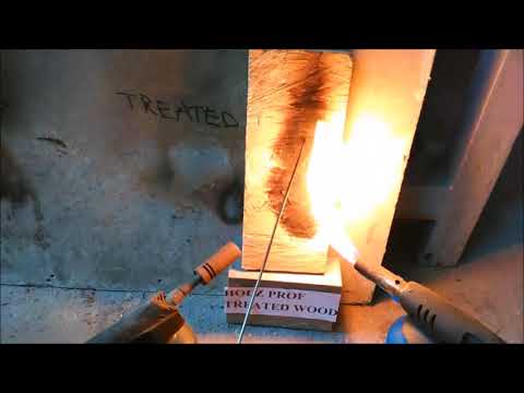 Fire test with OSB