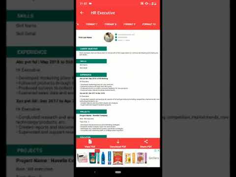 Resume App / CV maker app 2026