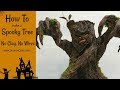 How To Make A Spooky Tree No Clay Or Wires Halloween Candy Bowl Built In