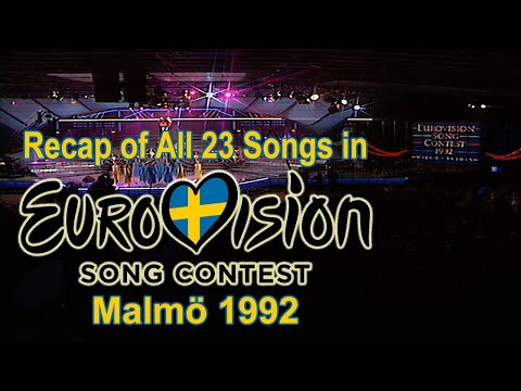 Recap of All 23 Songs in Eurovision Song Contest 1992