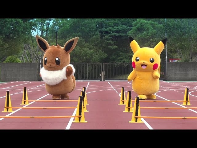 Watch Pikachu Show Off His Uncanny Speed In A Race With Eevee