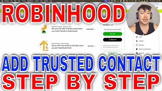 ✅ How To Add Trusted Contact To Robinhood Account 🔴