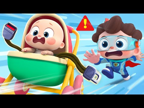 Let's Buckle Up, Baby! | Seatbelt Safety Song | Nursery Rhymes & Kids Songs | BabyBus