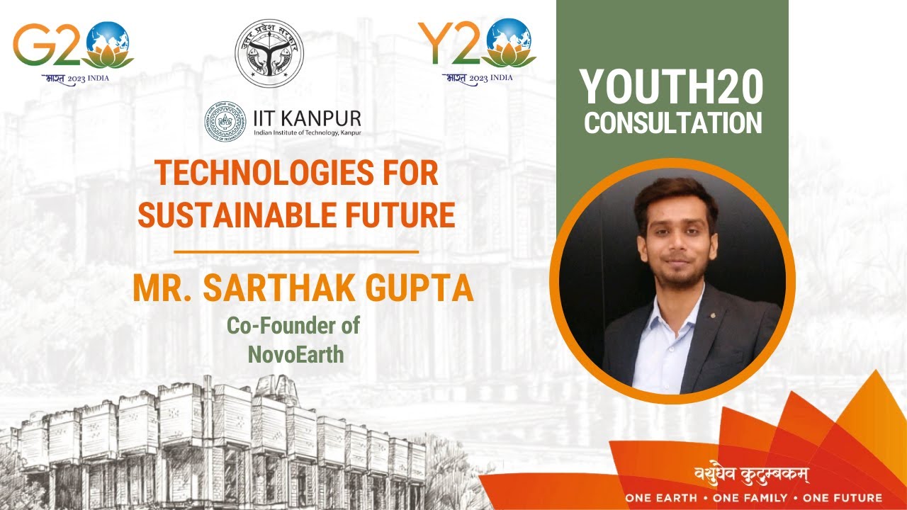 NovoEarth's Co-Founder, Sarthak Gupta on the Need for ... - YouTube