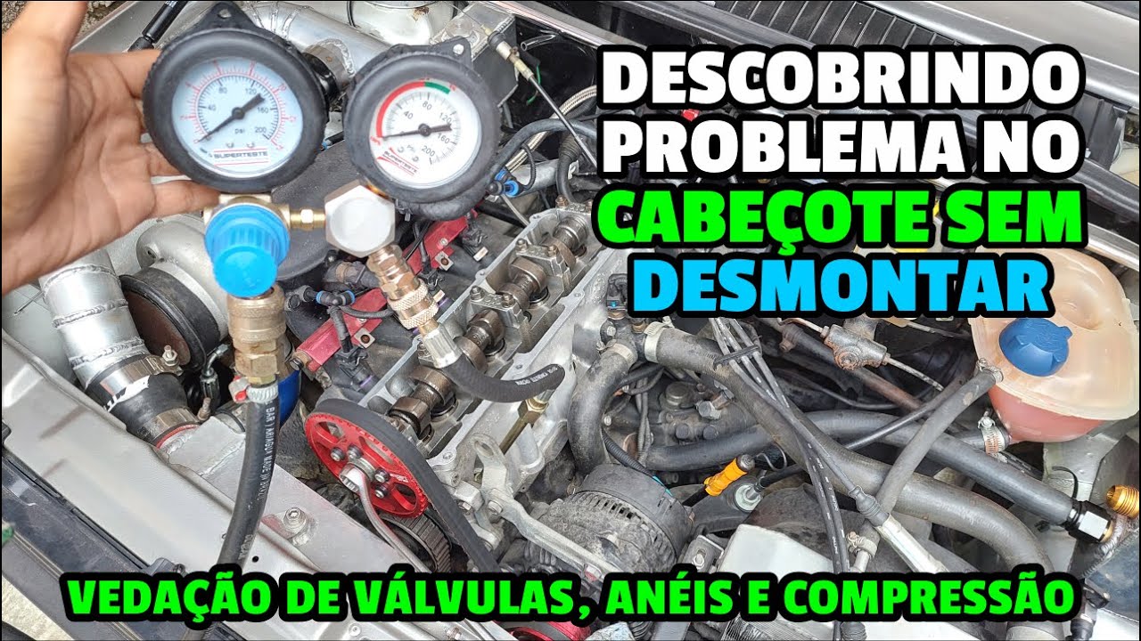 FAZENDO O TESTE DE VAZÃO DE CILINDROS NO MOTOR AP DA PARATI 1.9 TURBO