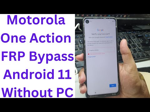Motorola One Action FRP Bypass Android 11 Without PC - moto one action frp bypass android 11