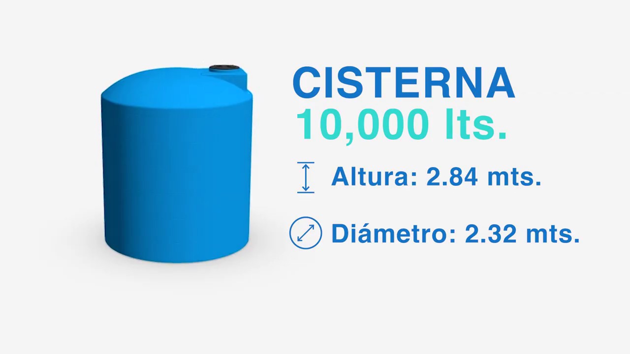 Cisterna para agua 10000 litros - Tecnotanques 💧🏠