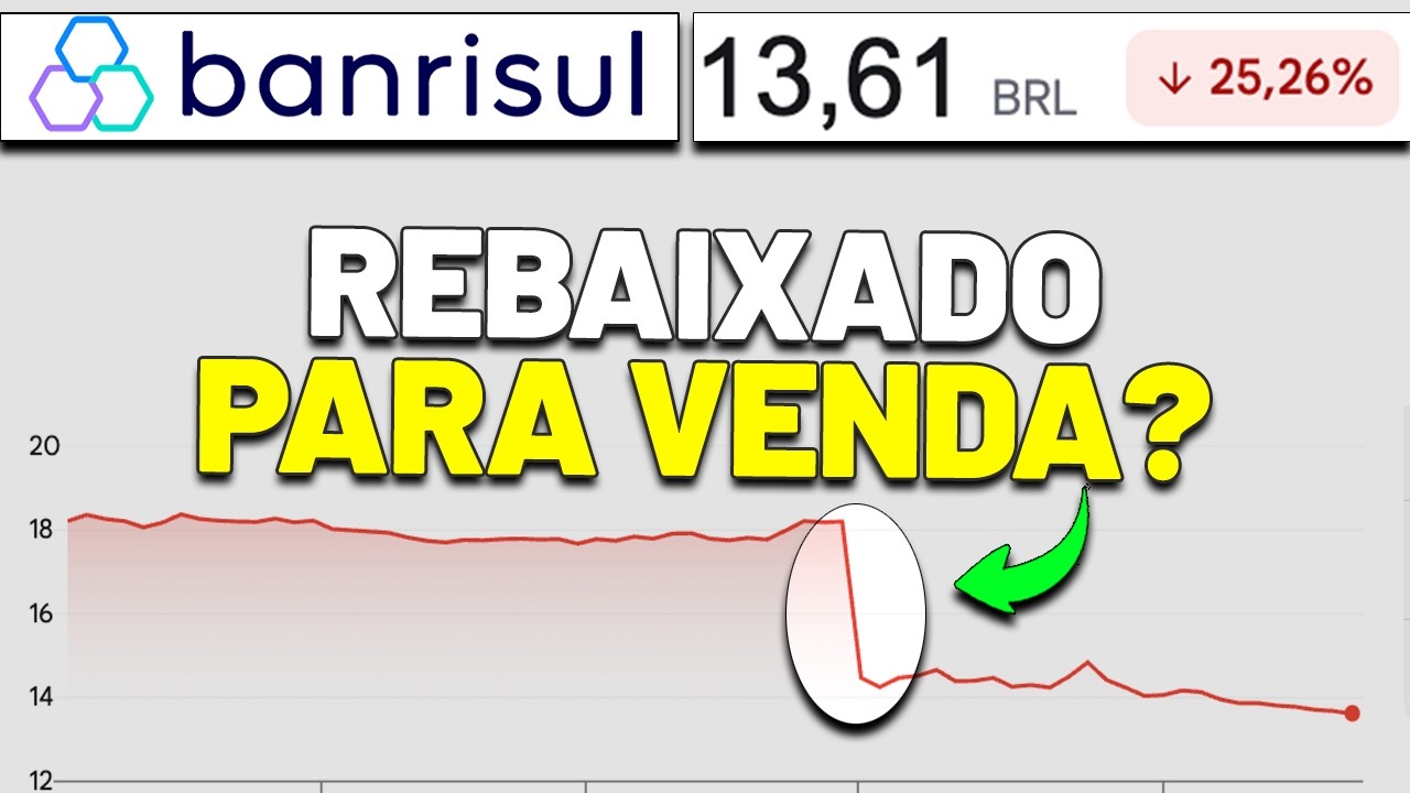 🚨A QUEDA FOI EXAGERADA? MUITO BARATO PARA IGNORAR? BANCO BANRISUL (BRSR6): PROJEÇÕES e DIVIDENDOS