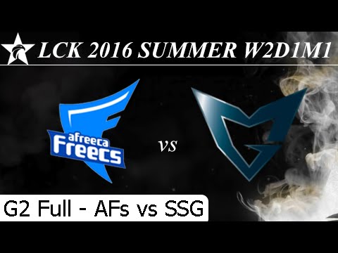 AFs vs SSG Game 2 Full + MVP Game 1, 2 - LCK Summer 2016 W2D1M1 Afreeca Freecs vs Samsung Galaxy