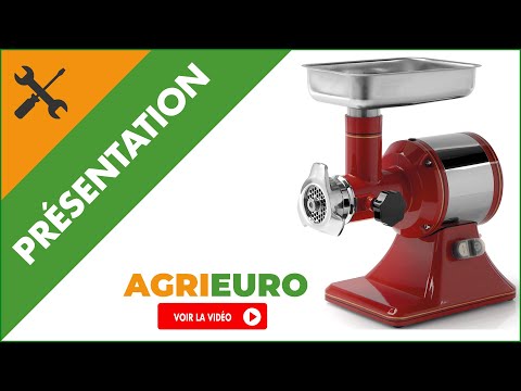 Présentation du Hachoir à viande électrique FAMA TS12R RETRO' - Groupe de broyage amovible