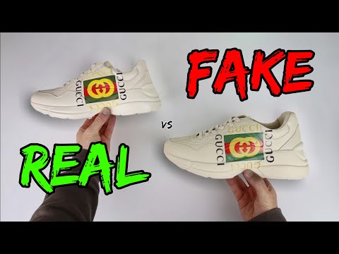 REAL VS FAKE! GUCCI RHYTON SNEAKER COMPARISON!