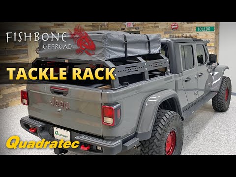 Fishbone Offroad Tackle Rack Mid Height Bed Rack Review for Jeep Gladiator