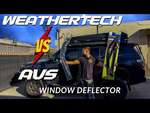 WeatherTech vs AVS Window Deflector | 5th Gen 4Runner | Best Deflector?