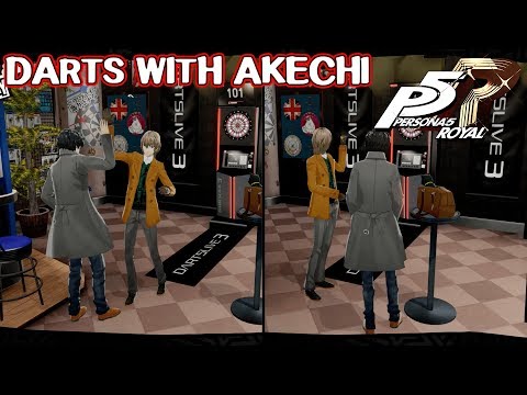 Playing Darts with Akechi - Persona 5 Royal