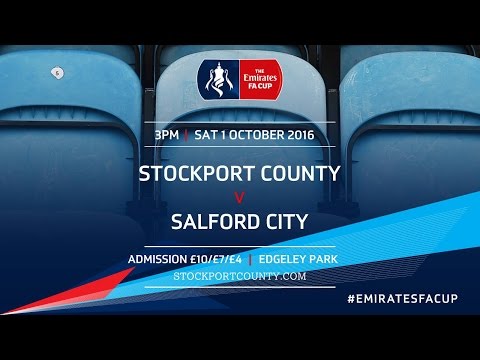 FA Cup - Stockport County Vs Salford City - Match Highlights - 01.10.16