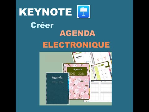 KEYNOTE: Créer un agenda électronique ou livre de recettes