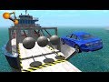 BeamNG.drive - Giant Concrete Balls Against Cars #2