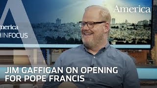 Faith in Focus short | Jim Gaffigan on opening for Pope Francis at WMOF