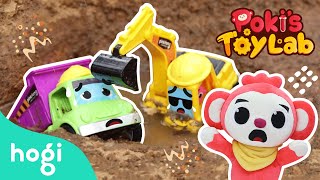 Emergency, Go Giant truck team! | Truck Song | Poki&#39;s Toy Lab | Toy Review | Play with Hogi