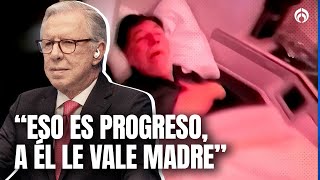 De orinar en la coladera, a viajar en premier de Roma a México; Joaquín critica a Noroña