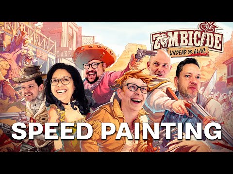 Speedpainting Zombicide: Undead or Alive with the Sales Team