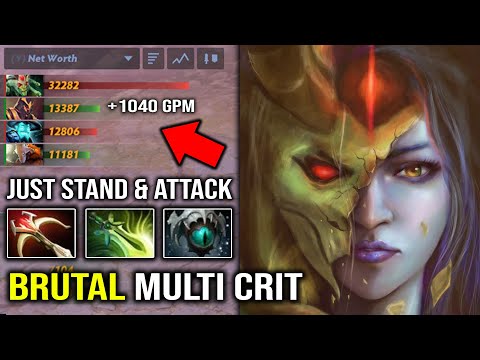 BRUTAL Multishot Crit +1040 GPM Farm Like a God | WTF 1v5 Just Stand & Hit Pro Medusa Dota 2