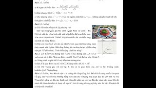Ôn thi lên 10: Chữa đề thi thử toán lên 10 (HÀ NỘI)