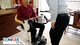 Comfort Plus DM-160 Tuvaletli Tekerlekli Sandalye (MANUEL) Ayak Pedallı