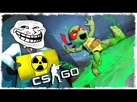 ТРОЛЛЬ ЧЕРЕПАШКИ НИНДЗЯ vs ДВА МАНЬЯКА В CS:GO!!!