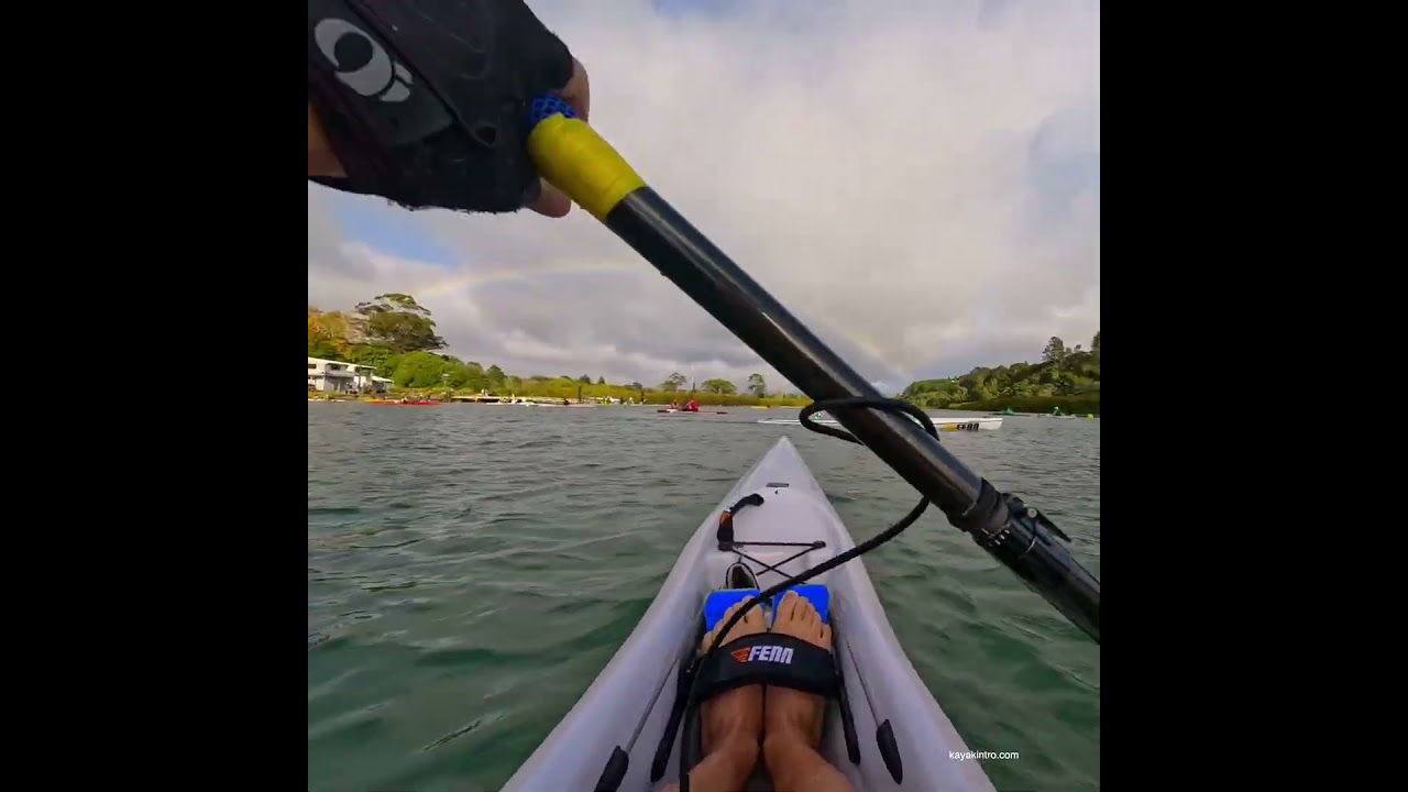 Nice rainbow! #kayak #rainbow #surfski #paddlers