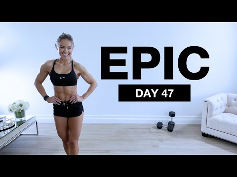 Day 47 of EPIC | LEG DAY Workout with Dumbbells & Bodyweight [SUPERSETS]