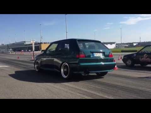 900hp VW Golf Mk2 Rallye R30 Turbo 4motion Lausitzring 03.10.2015