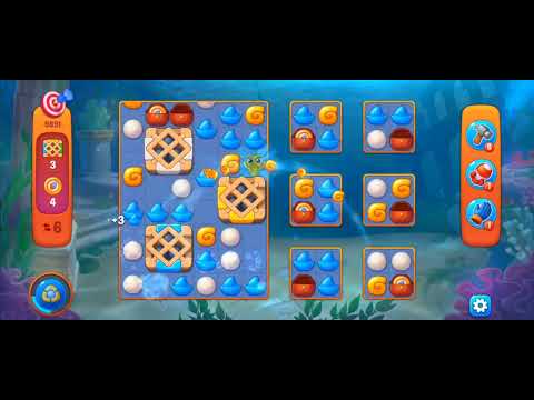 Fishdom Challenge Level 9891 (with Double Lightning Boosteds) @choraelmin