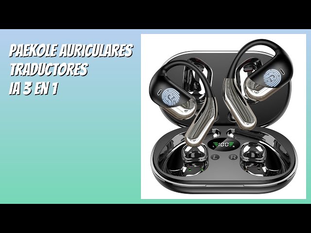 Vídeo relacionado con Dopsyesn Auriculares Traductores con IA,Auriculares Traductores con IA | Inalámbricos con Pantalla Táctil Cancelación de Ruido para Viajes Negocios Gimnasio Estudio Trabajo