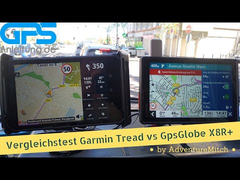Test / Vergleich Garmin Tread® XL – Overland Edition und Gps-Globe Tablet GlobeXplorer X8-R+