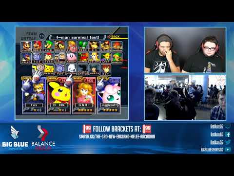 NE Melee Arcadian 3 - GWM420/Darc (Blue) vs. Bonk/Mr. Tuesday (Red) - SSBM Doubles WQF